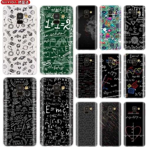 Phone Case for Samsung galaxy A30 A50 A90 5G A3 A5 A7 A8 2016 2017 A6 2018 Plus Matte soft silicone Cases Darling Equation Print