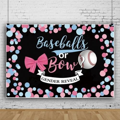 Gender Reveal Welcomes Newborn Baby Background for Portrait Photography Party Decors Photographic Backdrops Photocall Studio