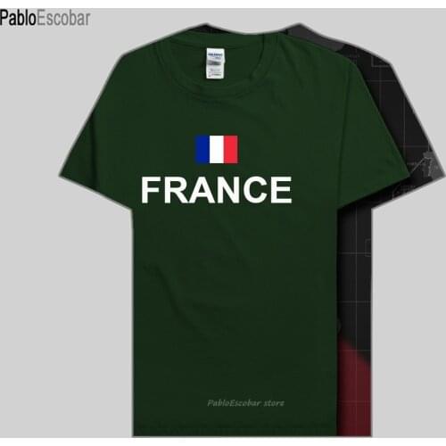 France French Republic t shirt man jerseys t-shirts nation team tops tees cotton meeting fans streetwear fitness FRA casual