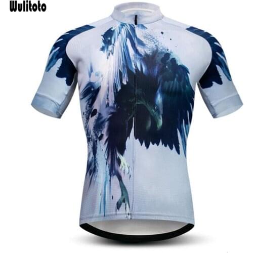 Skull print Jersey Mountain Bike Bicycle Breathable Quick dry Short sleeve Shirt Cycling Jersey For Men