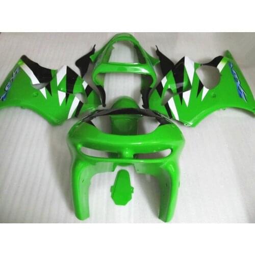 ABS hulls Fairing kit fit for Kawasaki ZX6R 1998 1999 year NINJA ZX-6R 98 99 green black white high grade fairings set KN02