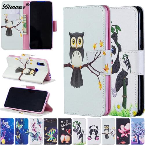 Owl Pattern Leather Wallet Case For Huawei Mate 10 P9 Lite Smart Y6 Pro 2017 Cover Phone Bag For coque huawei P10 Lite case P30