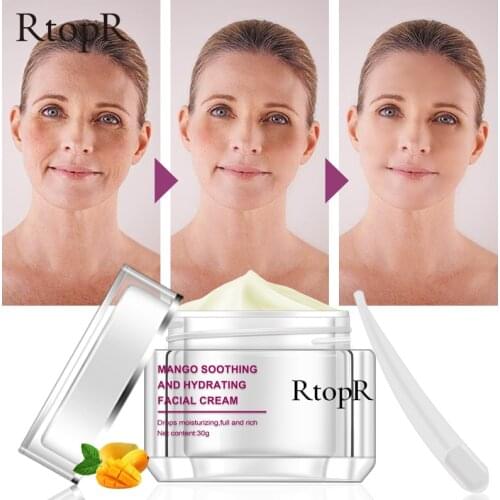 RtopR Face Cream Anti-Wrinkle Anti Aging Whitening Mango Bright Moisturizing Liquid Tights Nourishing Shrink Pores High Quality