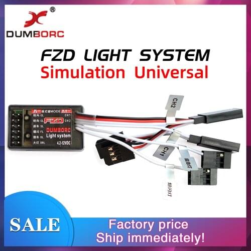 FZD LED Controller Module Light System for DumboRC X4 X5 X6 X6P Transmitter JJRC 1/10 1/8 TRX4 Axial SCX10 D90 RC Car Boat