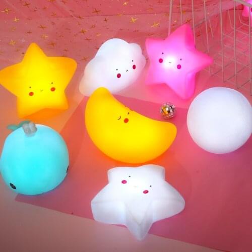 Novelty Night Light Star Moon Rabbit Cartoon Led Light Wall Light Baby Childrens Bedroom Sleep Night Light