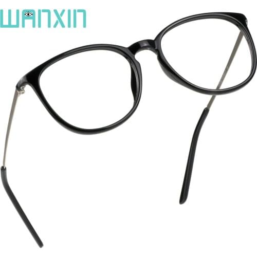 WANXIN Blue Light Blocking Computer Reading Glasses with Transparent Lens for Women/Men Reading Glasses Adjustable