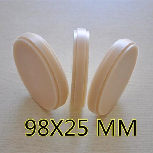 Wholesalers 50 Pieces OD98*25 MM Dental Material PMMA Blocks Wieland CAD CAM System Dental PMMA Disc Teeth Mold Crown With Step