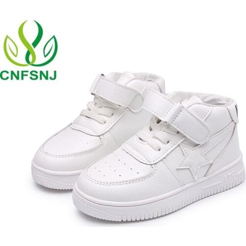 CNFSNJ 2020 autumn winter Canvas sneakers boys girls sneakers leather kids children casual shoes sports for kids school shoes