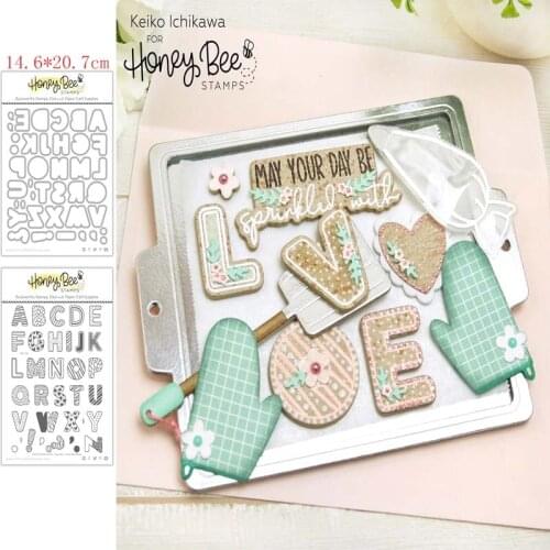 Sugar cookie alphabet Troqueles de corte de metal scrapbooking stamps and dies Metal cutting dies for scrapbooking Dies