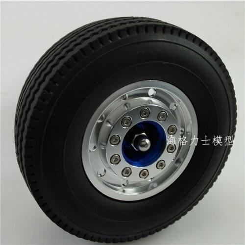 Front Wide alloy Wheels/Rims (2) for 1/14 SCALE RC Tractor Excavator Truck Tamiya RC8WD 6x6 8x8 trailer sca R470 R620 Benz