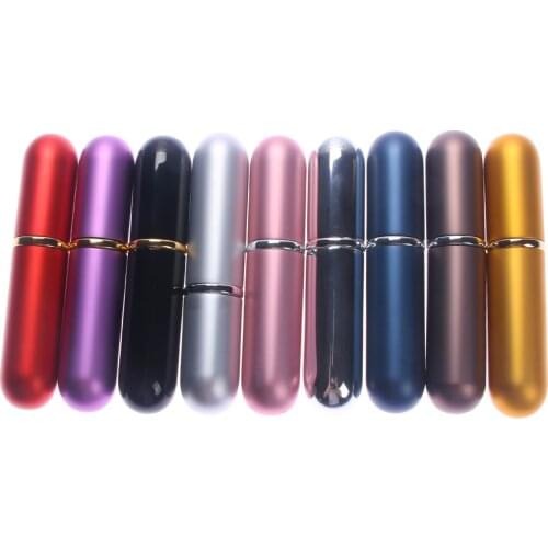 5ml Portable Mini Perfume Spray Bottle Travel Aluminum Atomizer Empty Cosmetic Container Perfume Refillable Bottles Makeup Tools