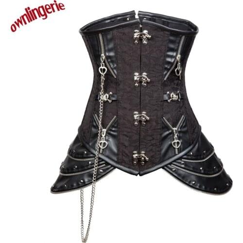Sexy Waist Trainer Corsets and Bustiers Lace Up Corset Top For Wedding Dress Lingerie Overbust Underwear
