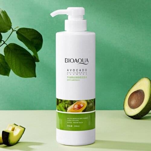Avocado Silky Smooth Shampoo Gentle Cleansing Refreshing Oil Control Moisturizing Anti-dandruff Shampoo