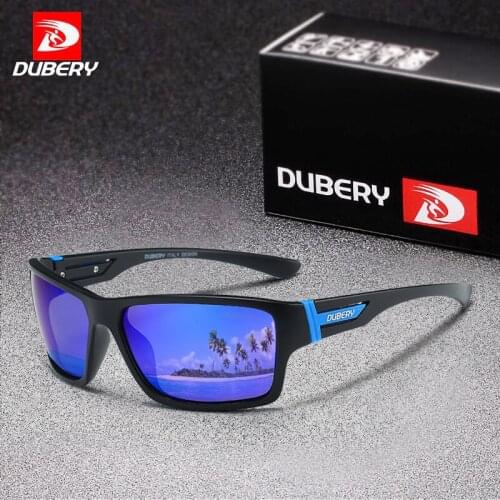 DUBERY Mens Driving Polarized Sunglasses Outdoor Sports Sun Glasses Luxury Brand Designer Male Shades Goggles UV400 Oculos