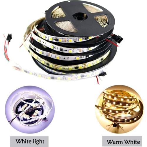 LED Strip WS2811 White Warm Flexible addressable 30/60leds/m pixels SMD5050 lights tape external ic,1 ic control 3 leds DC12V