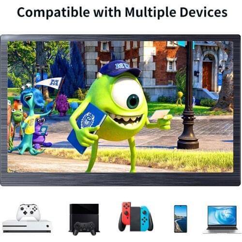 10.6 Portable Monitor For Xbox Series X PS4 Switch Gaming IPS Screen HDMI Mini LCD Display Mobile IPS Monitor Laptop Extender