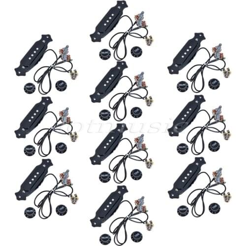 10sets Cigar Box Electric Guitar Pre-Wired Pickup w/Volume&Tone Control Knob 4&6 String