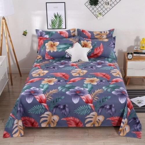 2020 New Product 3pcs Printed Fitted Sheet For Winter Warm And Soft Bed Sheet 1 Pcs With Pillowcase 2 Pcs