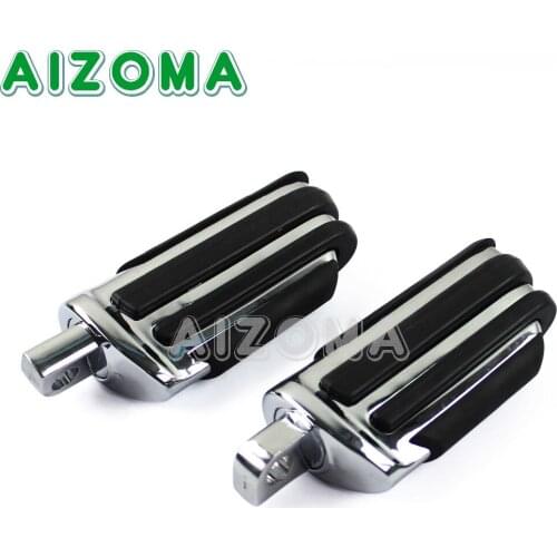 2x Motorcycle Male Mount Highway Footpeg Passenger Foot Pegs Rests For Harley Dyna Touring Road King FLHT FLHR FLHX 1999-2018