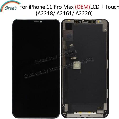 AAA+ OEM for iPhone 11 Pro Max LCD Display Digitizer Assembly Replacement Screen For iPhone 11 Pro Max A2218 LCD