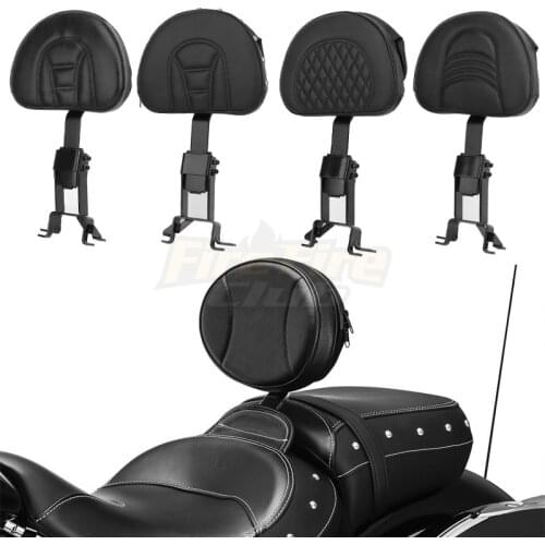 Motorcycle Accessories Leather Rear Passenger Backrest Seat Cushion Pad For Indian 14-Up Chief Roadmaster Chieftain Springfield