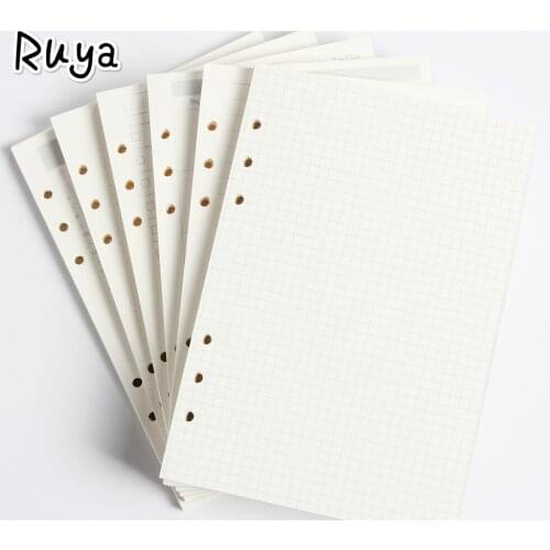 Classic holes binder notebook inner paper weekly monthly planner A5 A6 agenda caderno sketchbook diary journal defter notebooks