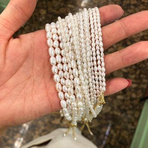 Mini Pearl Freshwater Fine Pearl choker Necklace Female French Style 925 Sterling Silver Freshwater Pearl Clavicle Chain