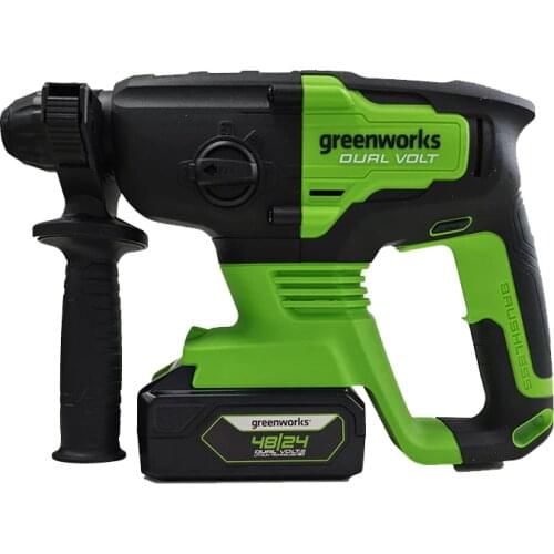 Greenworks 48v Hammer drill Brushless Motor Rotary Cordless Electric drill Power Tool for drill, hammer, hammer drill , chisel
