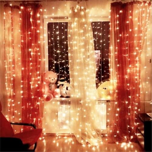 6*2.5M 480LED Icicle String Lights fairy light wedding Event Home garden Party Curtain Stage Decor waterproof 8 Modes garland