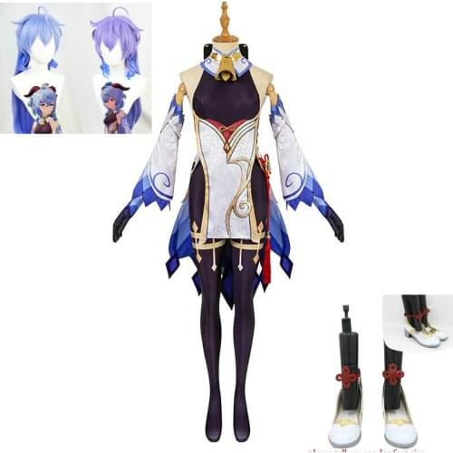 Game Genshin Impact Ganyu gan yu Cosplay Costume Halloween