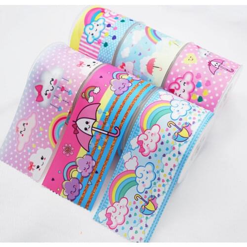 Cartoon Printed Grosgrain Ribbon 46562
