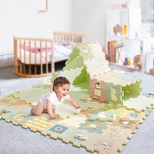 9Pcs/Set Baby Crawling Pad Puzzle Play Mat XPE Foam Waterproof Thicken Childrens Play Game Pad Living Room Activity Floor Mat