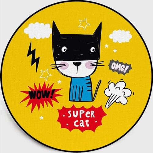 185cm Large size Round Rug Cartoon Animal Baby Play Mats Newborns Soft Rugs Children Sleeping Bedding Playing Crawl Carpets