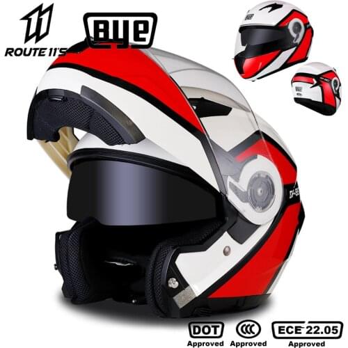 BYE 4 Seasons Motorcycle Helmet Double Lens Motorbike Helmet Cascos Moto Casque Motocross Full Face Helmet Capacete Motocicleta
