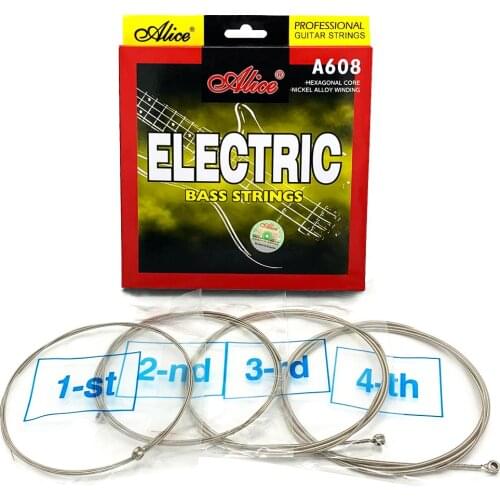 Alice Electric Bass 4-Strings Set A608 Hexagonal Core Nickel Alloy Winding Bass Parts