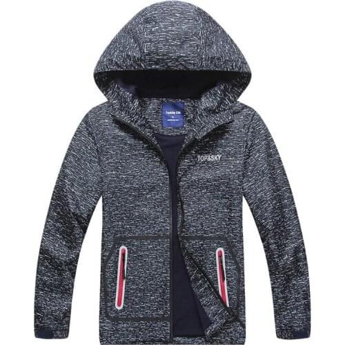 New Boys Jacket Polar Fleece Spring Autumn Kids Hooded Jackets Coat Waterproof Windproof Children Clothes