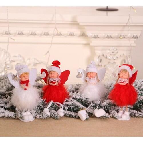 New Christmas decorations explosions cute sitting angel doll desktop ornaments creative Christmas decorations