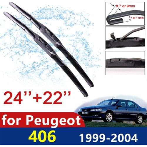 Car Wiper Blades for Peugeot 406 1995~2004 1999 2000 2001 2002 2003 Front Windscreen Windshield Wipers Car Accessories Goods
