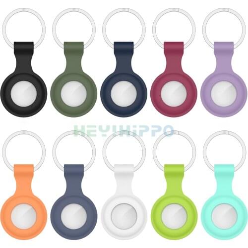 Silicone Case Shock-proof Protective Cover Skin Full Protection Shell Case For Apple Airtags Locator Tracker Devices Accessories