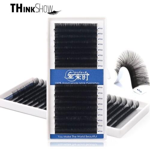 THINKSHOW 16 Rows All Size Individual Eyelashes Extension Lashes Maquiagem Cilios for Professionals Soft Natural Eye Lashes