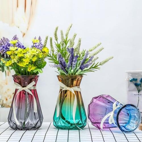 Pumpkin origami vase, dried flower bouquet, vase, desk, home decoration, small fresh hydroponic glass bottle
