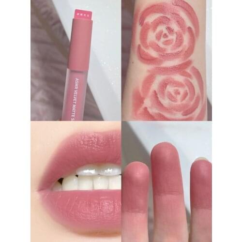 New Arrival Airy Lip Gloss Velvet Matte Women Beauty Cosmetic Lip Makeup Nude Lipstick Long-lasting Waterproof Moisturizing