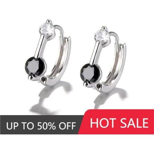 Women Zircon Earrings Retro Hoop Earrings Classic Jewelry Female Fashion Accessories Delicate Jewelry Gift Wholesale