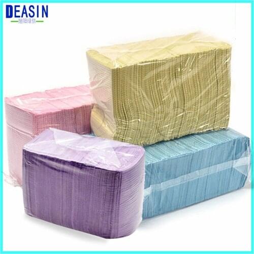 2 Bag 125pcs/Bag Dentist Oral Hygiene Medical Paper Scarf Tattoo Bib Disposable Water-resistant Scarf Neckerchief Material