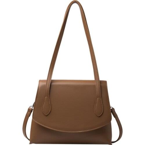 2021 Handle Bag Women Handbag PU Leather Crossbody Shoulder Bags Girls Tote Pack Underarm Female Subaxillary Bags Clutch bolsa