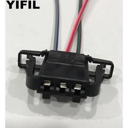 2/4/10pcs/lot 3 Pin/Way Light Lamp Connector Plug With Harness Pigtail For Volkswagen Bora Golf Passat Polo Sharan 1J0972703