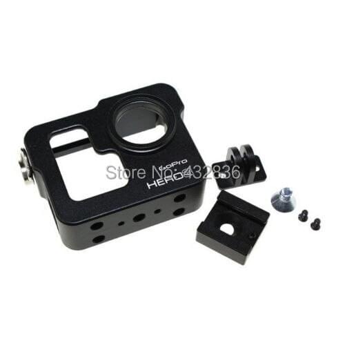 Gopro accessories Aluminum Alloy Protective Shell Standard Frame Mount Housing Cover Frame for GoPro Hero3
