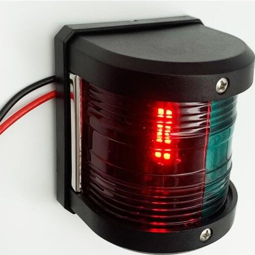 Boat Accessories 12VDC Marine LED Marine Boat Yacht Nautical Red and Green Bi-Color Navigation BowLight
