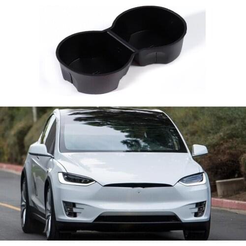 Car Water Cup Slot Slip Limit Clip for Tesla Model X/S 2017 2018 2019 2020 2021 ABS Car Cup Holder Limiter