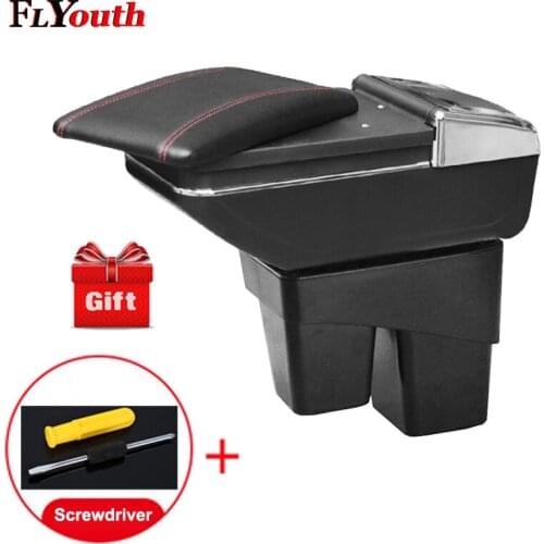 Car Armrest Box For Honda Fit Jazz 2014 2015 2016 2017 2018 Central Console Arm Rest Box Cup Holder Ashtray Seat Armrest Styling